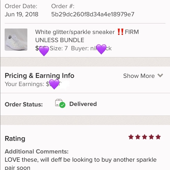 HP 🎉 WHITE GLITTER/SPARKLE SNEAKERS FIRM - Picture 5 of 6